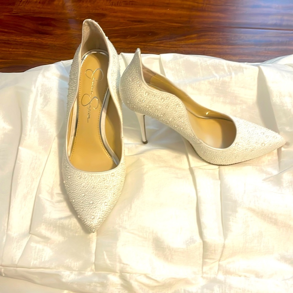 Size 9 bridal shoes. Never worn!